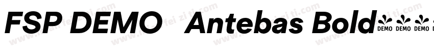 FSP DEMO   Antebas Bold字体转换
